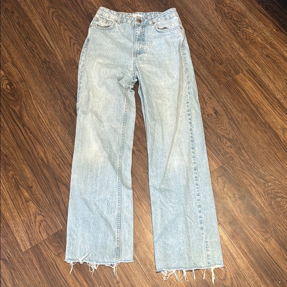 Light Blue Distressed Women Jeans